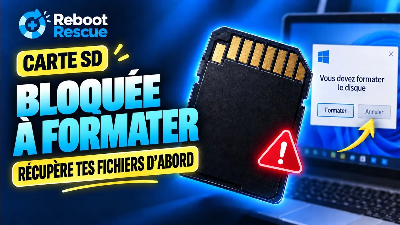 Carte SD bloquée ? Ne la formate pas.